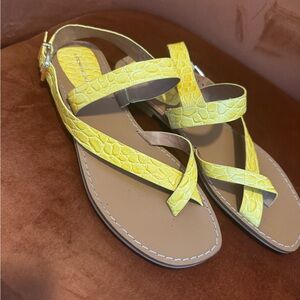 Yellow Antonio Melani Sandals- Size 9